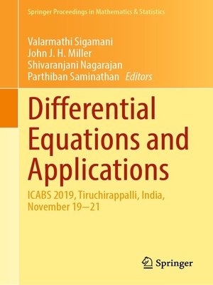 cover image of Differential Equations and Applications